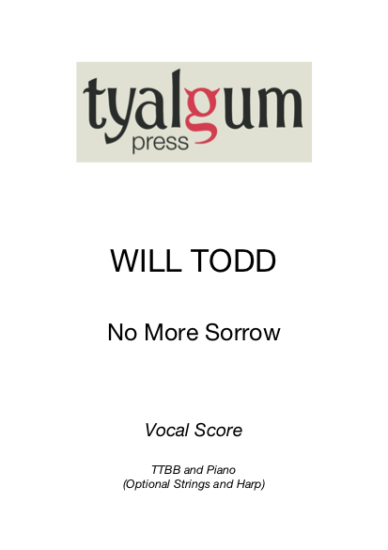 No More Sorrow Vocal Score TTBB