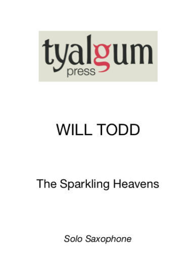 The Sparkling Heavens solo saxophone part