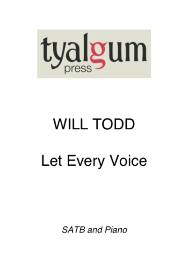 Let Every Voice Vocal Score