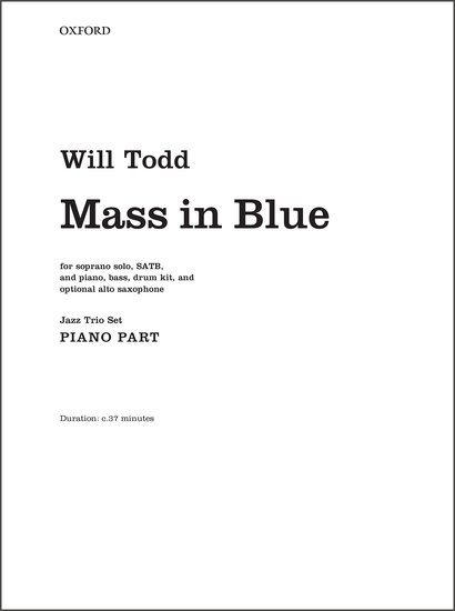 Mass in Blue by Will Todd trio set