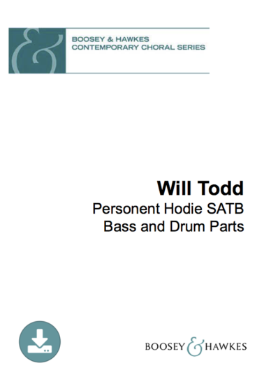 Personent Hodie SATB drum and bass parts