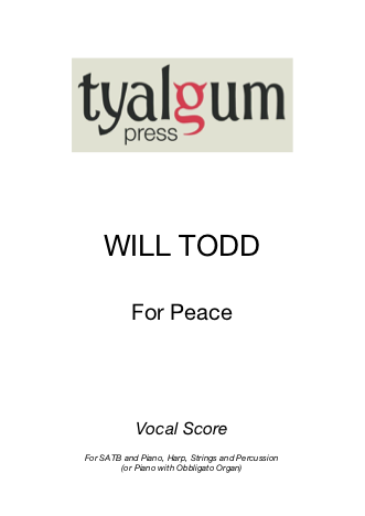 For Peace Vocal Score