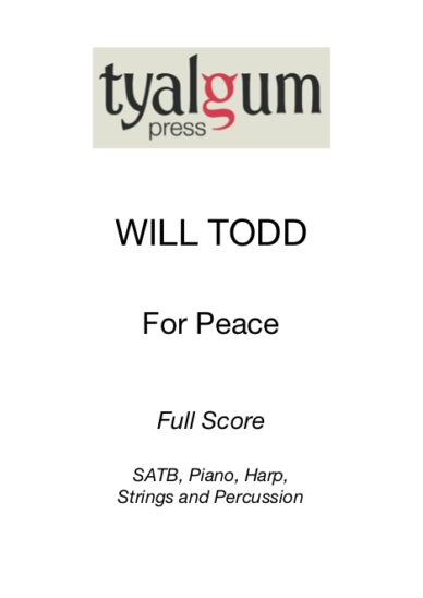 For Peace Full Score
