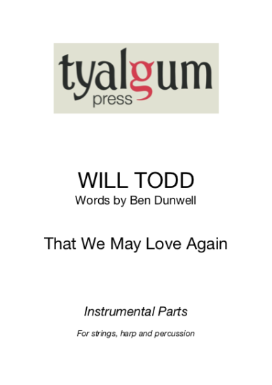 That We May Love Again Instrumental Parts