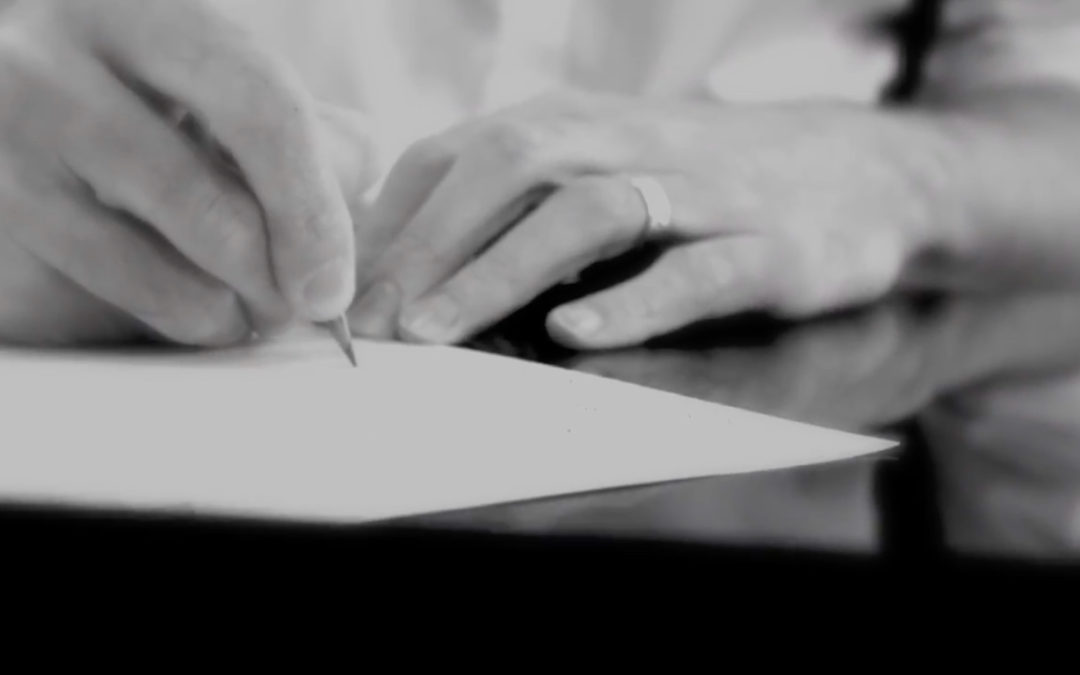 Will Todd's hands writing music