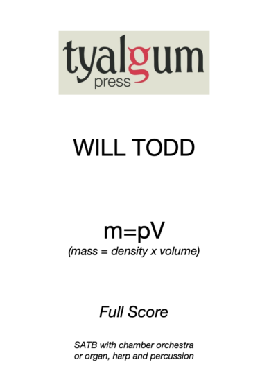 m=pV (mass equals density multiplied by volume) Full Score