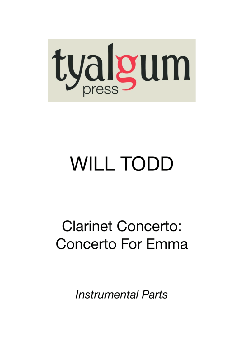 Clarinet Concerto: Concerto for Emma - Instrumental Parts