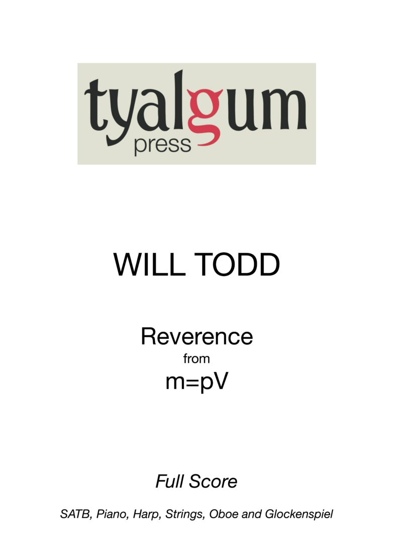 Reverence Vocal Score from m=PV by Will Todd