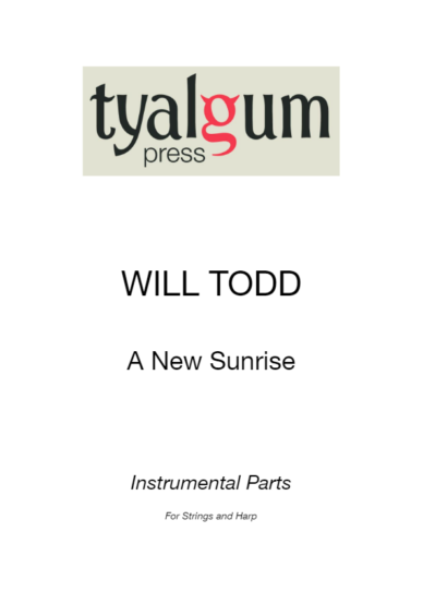 a new sunrise instrumental parts for strings and harp